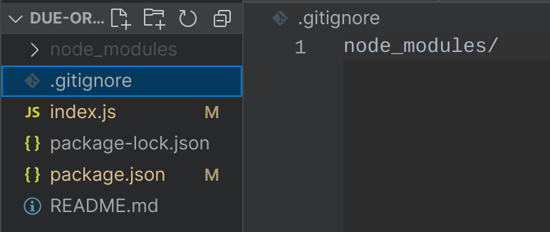This is what your git ignore file should look like